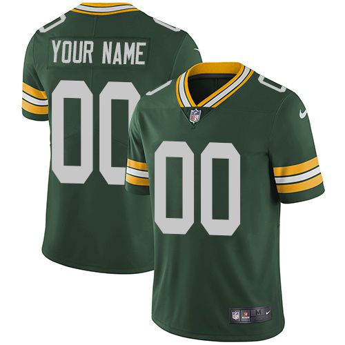Nike Green Bay Packers Green Men Customized Vapor Untouchable Player Limited Jersey->customized nfl jersey->Custom Jersey